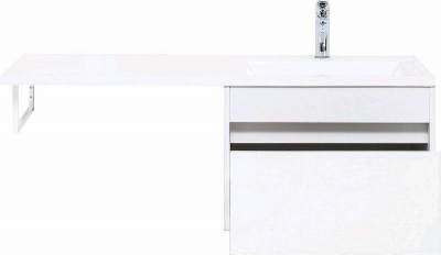 Тумба с раковиной Aquanet Токио 120 R 239213 подвесная Белая