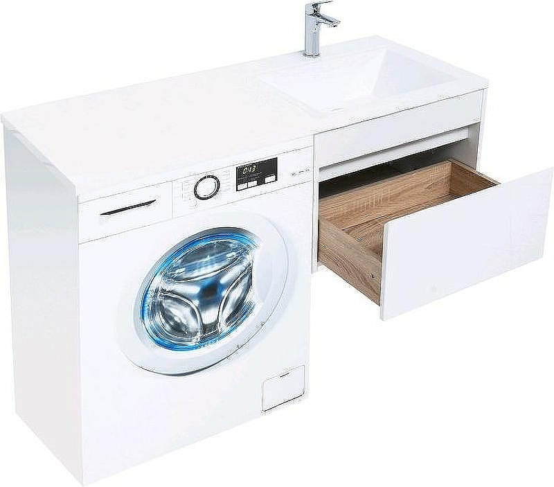 Тумба с раковиной Aquanet Токио 120 R 239213 подвесная Белая, купить, цена, заказать, магазин, доставка, скидка, промокод, купить, цена, заказать, магазин, доставка, скидка, промокод