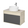 Тумба под раковину Aquaton Лофт Урбан 80 1A247601LQX60 подвесная Cерый графит Дуб орегон, купить, цена, заказать, магазин, доставка, скидка, промокод, купить, цена, заказать, магазин, доставка, скидка, промокод