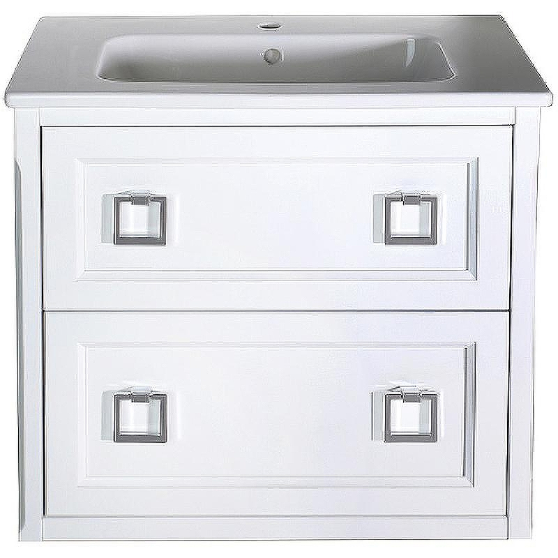 Комплект мебели для ванной ASB-Woodline Рома 80П подвесной Белый, купить, цена, заказать, магазин, доставка, скидка, промокод, купить, цена, заказать, магазин, доставка, скидка, промокод