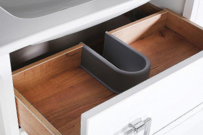 Комплект мебели для ванной ASB-Woodline Рома 80П подвесной Белый