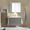 Тумба с раковиной Burgbad Eqio 93 SEYQ093F2010C001*1 подвесная Серый глянец, купить, цена, заказать, магазин, доставка, скидка, промокод, купить, цена, заказать, магазин, доставка, скидка, промокод