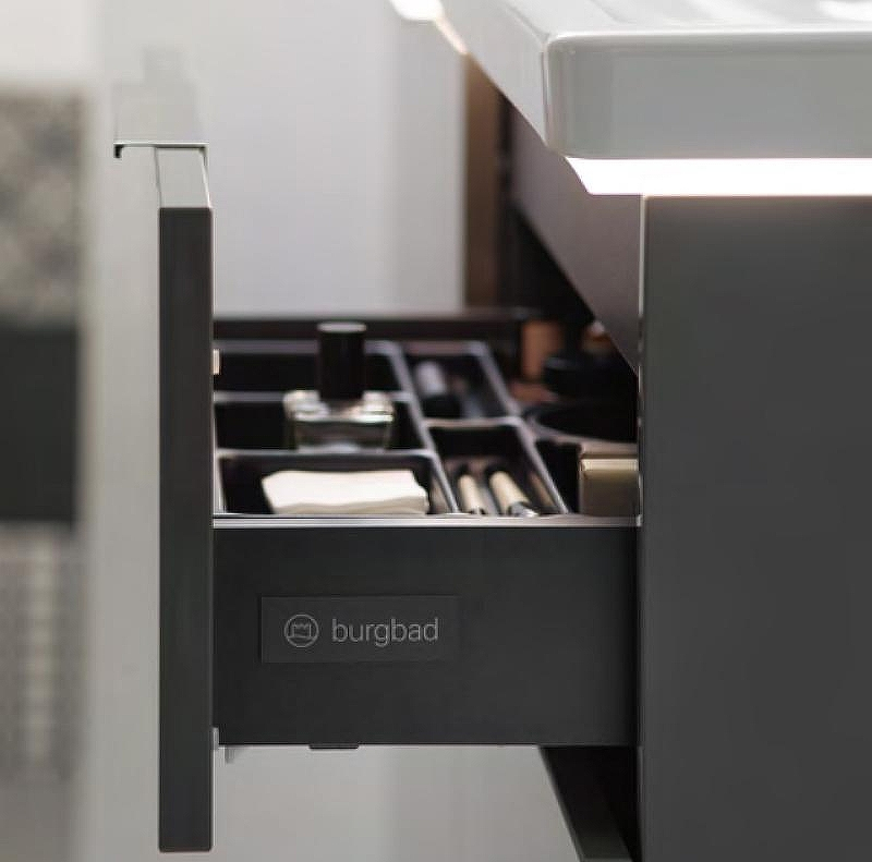 Тумба с раковиной Burgbad Eqio 93 SEYQ093F2010C001*1 подвесная Серый глянец, купить, цена, заказать, магазин, доставка, скидка, промокод, купить, цена, заказать, магазин, доставка, скидка, промокод