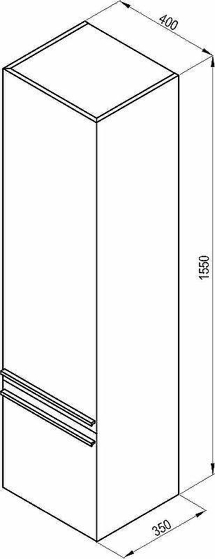 Шкаф пенал Ravak Clear 40 L X000000761 подвесной Белый, купить, цена, заказать, магазин, доставка, скидка, промокод, купить, цена, заказать, магазин, доставка, скидка, промокод