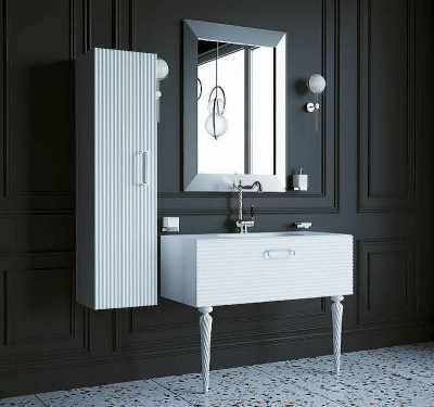 Шкаф пенал Boheme Armadi Art Vallessi Avantgarde Linea 35 845-WCR подвесной Белый