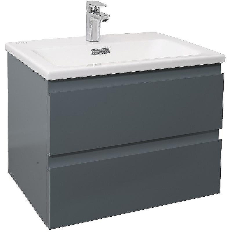 Тумба под раковину Jacob Delafon Madeleine 60 EB2052-J54 подвесная Серая матовая, купить, цена, заказать, магазин, доставка, скидка, промокод, купить, цена, заказать, магазин, доставка, скидка, промокод