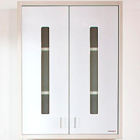 Подвесной шкаф Бриклаер Бали 60 4627125412165 Светлая лиственница Белый глянцевый, купить, цена, заказать, магазин, доставка, скидка, промокод, купить, цена, заказать, магазин, доставка, скидка, промокод