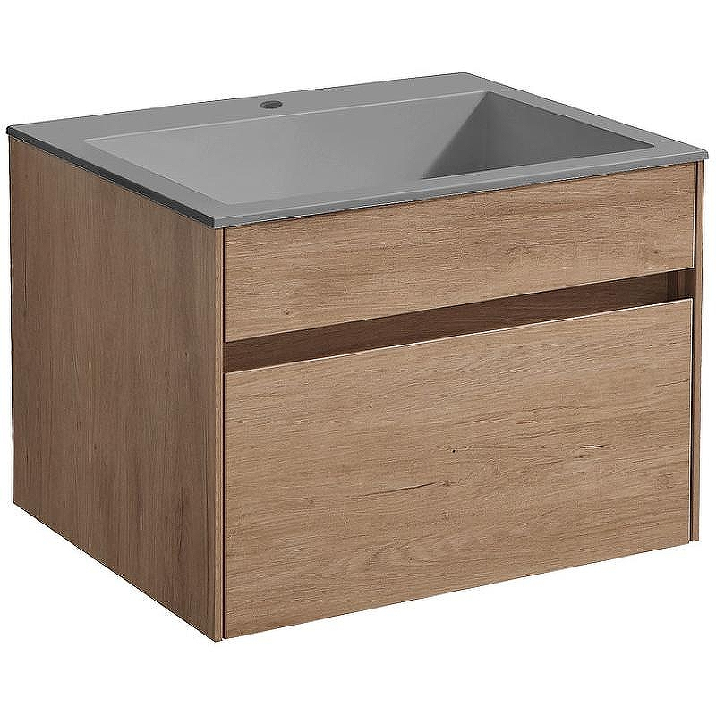 Тумба под раковину Vincea Chiara 60 VMC-2C600NO подвесная N.Oak, купить, цена, заказать, магазин, доставка, скидка, промокод, купить, цена, заказать, магазин, доставка, скидка, промокод