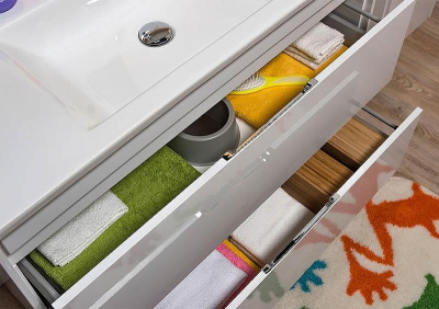 Тумба под раковину Aquanet Тулон 100 183396 подвесная Белая