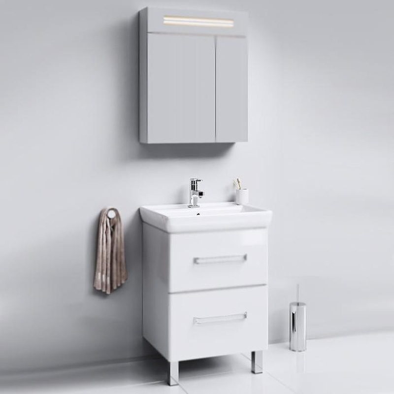 Тумба под раковину Aqwella Нео 60 Neo.01.06 Белая, купить, цена, заказать, магазин, доставка, скидка, промокод, купить, цена, заказать, магазин, доставка, скидка, промокод