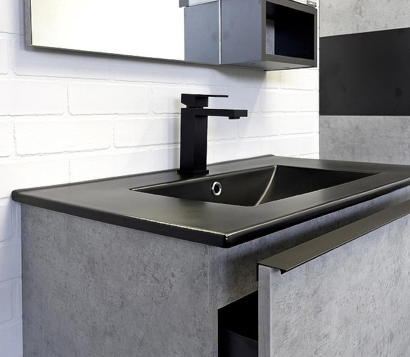 Тумба с раковиной Comforty Франкфурт 75 00-00011082 подвесная Бетон светлый, купить, цена, заказать, магазин, доставка, скидка, промокод, купить, цена, заказать, магазин, доставка, скидка, промокод