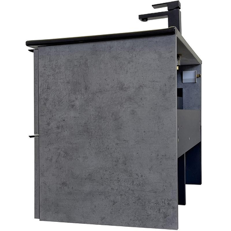 Тумба с раковиной Comforty Франкфурт 75 00-00011082 подвесная Бетон светлый, купить, цена, заказать, магазин, доставка, скидка, промокод, купить, цена, заказать, магазин, доставка, скидка, промокод