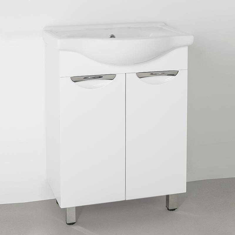 Тумба под раковину Style Line Жасмин 60 Белый глянец, купить, цена, заказать, магазин, доставка, скидка, промокод, купить, цена, заказать, магазин, доставка, скидка, промокод