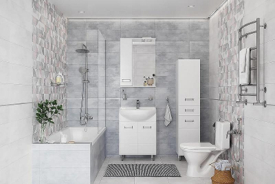 Зеркало со шкафом DIWO Дмитров 60 L СО-Дм04060-011Л с подсветкой Белое