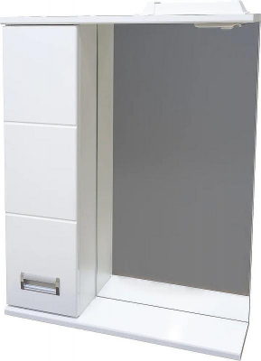 Зеркало со шкафом DIWO Дмитров 60 L СО-Дм04060-011Л с подсветкой Белое