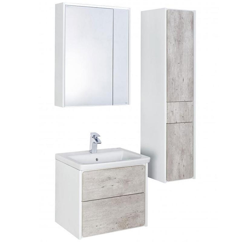 Зеркальный шкаф Roca Ronda 60 ZRU9303007 с подсветкой Бетон Белый матовый, купить, цена, заказать, магазин, доставка, скидка, промокод, купить, цена, заказать, магазин, доставка, скидка, промокод