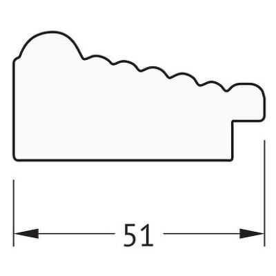 Зеркало Evoform Definite 83х63 BY 1009 в багетной раме - Сухой тростник 51