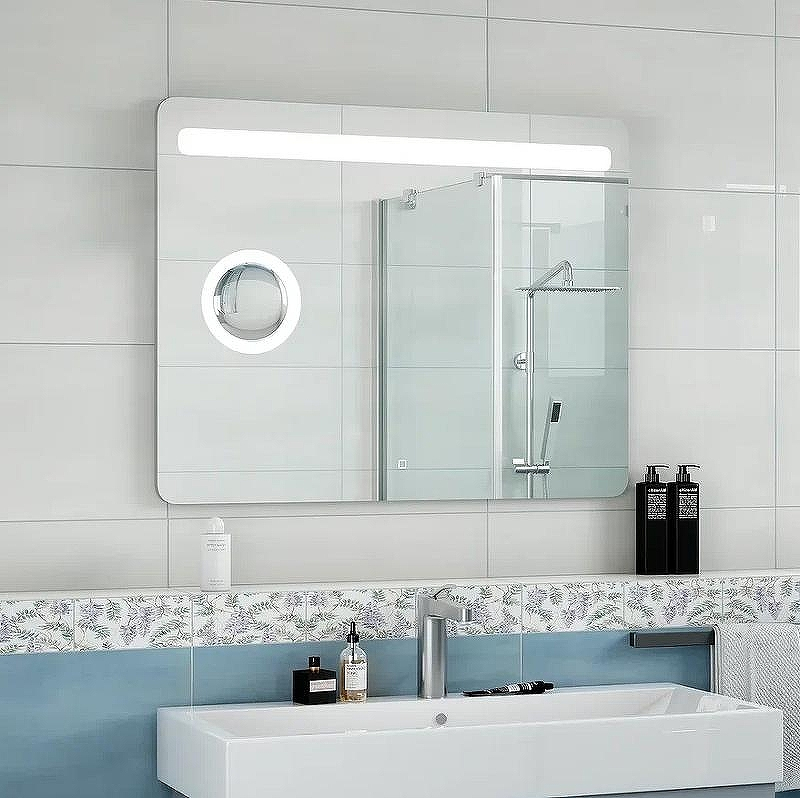 Зеркало Континент Fibra 1000х700 ЗЛП955 с подсветкой с сенсорным выключателем, купить, цена, заказать, магазин, доставка, скидка, промокод, купить, цена, заказать, магазин, доставка, скидка, промокод