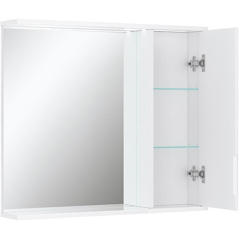 Зеркало со шкафом Volna Joli 80 R zsJOLI80.R-01 с подсветкой Белое, купить, цена, заказать, магазин, доставка, скидка, промокод, купить, цена, заказать, магазин, доставка, скидка, промокод