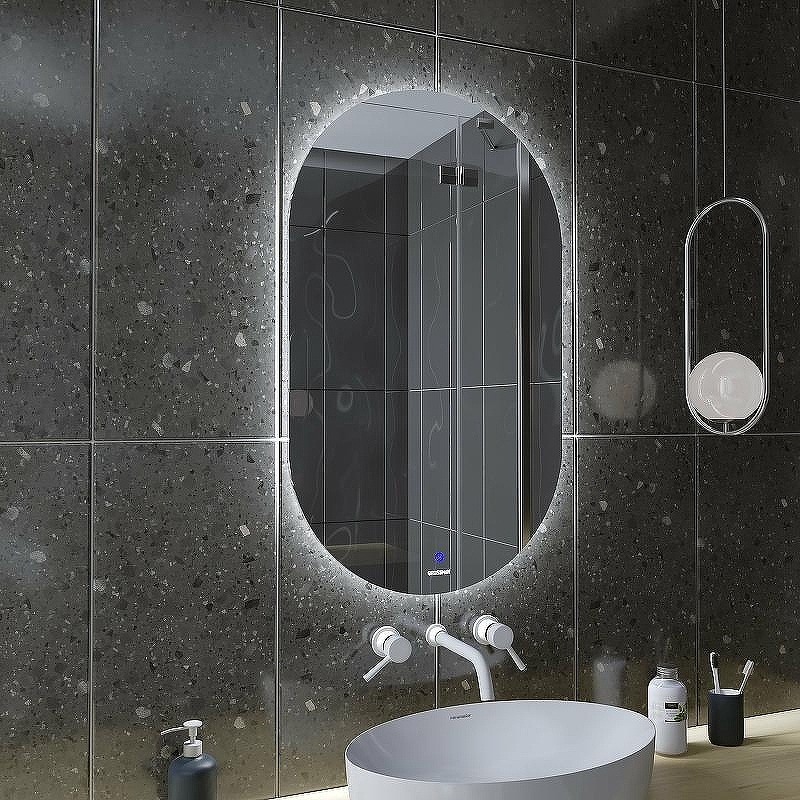 Зеркало Grossman Nero-промо 50 245090 с подсветкой с сенсорным выключателем, купить, цена, заказать, магазин, доставка, скидка, промокод, купить, цена, заказать, магазин, доставка, скидка, промокод