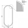 Зеркало Bond Oval 50x120 M41ZE-50120 с подсветкой с сенсорным выключателем, купить, цена, заказать, магазин, доставка, скидка, промокод, купить, цена, заказать, магазин, доставка, скидка, промокод
