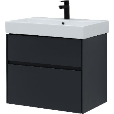 Тумба под раковину Aquanet Бруклин 70 310141 подвесная Антрацит матовый