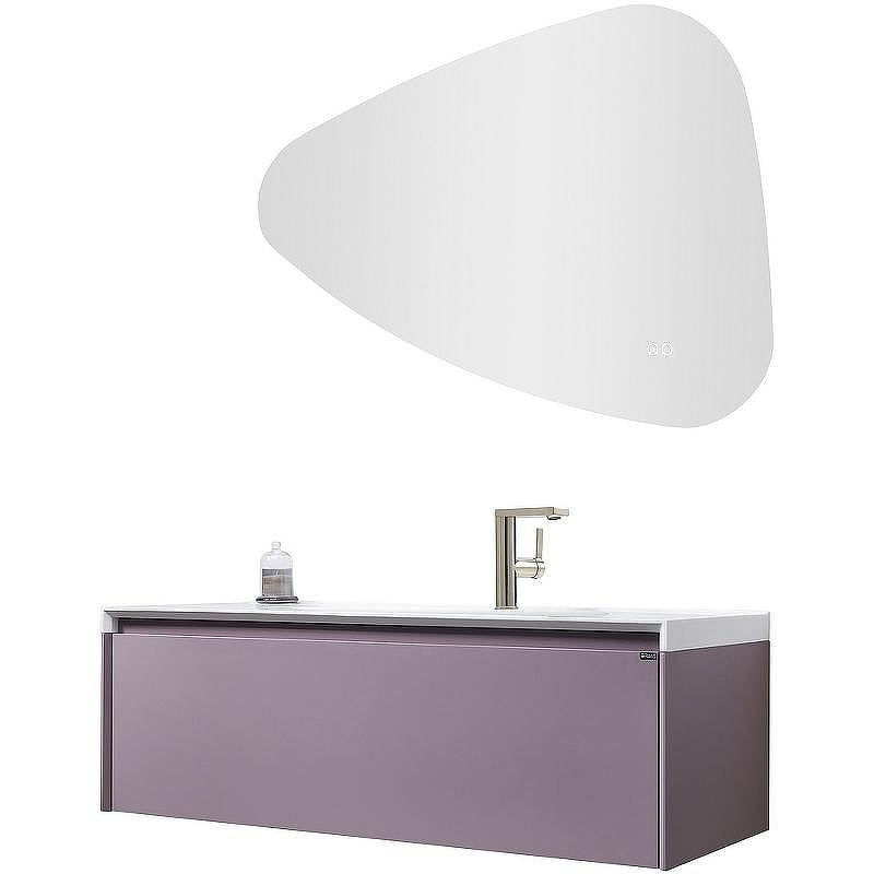 Тумба с раковиной Orans BC-4060-1200R 120 40601200R подвесная Лиловая матовая, купить, цена, заказать, магазин, доставка, скидка, промокод, купить, цена, заказать, магазин, доставка, скидка, промокод