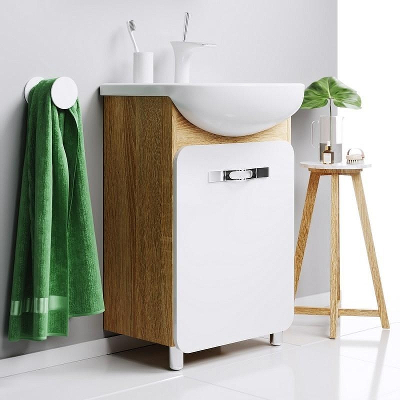 Тумба под раковину Aqwella Вега 55 Veg.01.05 Дуб сонома, купить, цена, заказать, магазин, доставка, скидка, промокод, купить, цена, заказать, магазин, доставка, скидка, промокод