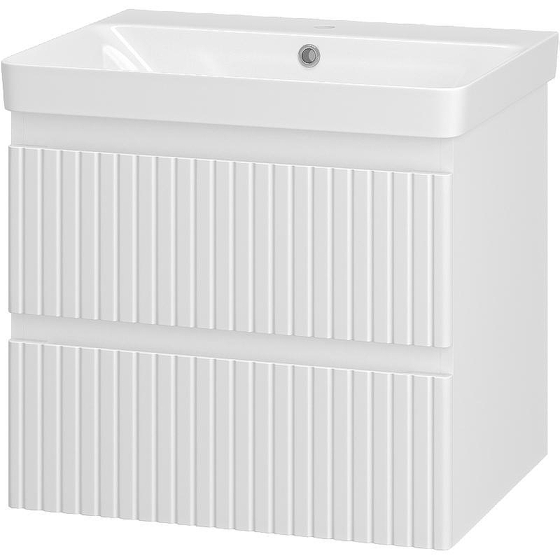 Тумба с раковиной Brevita Victory 60 УТ000015990 подвесная Белая матовая, купить, цена, заказать, магазин, доставка, скидка, промокод, купить, цена, заказать, магазин, доставка, скидка, промокод