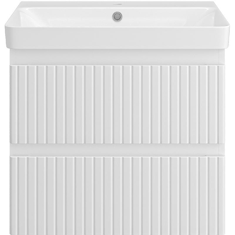 Тумба с раковиной Brevita Victory 60 УТ000015990 подвесная Белая матовая, купить, цена, заказать, магазин, доставка, скидка, промокод, купить, цена, заказать, магазин, доставка, скидка, промокод