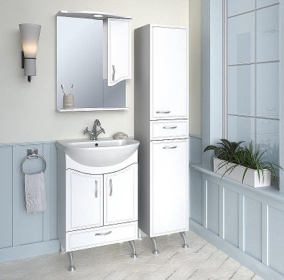 Тумба под раковину Runo Севилья 60 00000000791 Белая