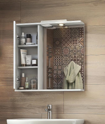 Зеркало со шкафом Vigo Diana 70 L z.DIA.70.L.El с подсветкой Белое