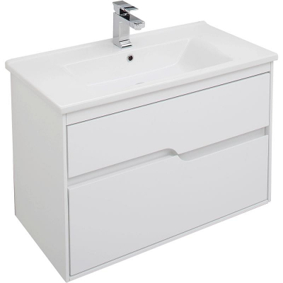 Комплект мебели для ванной Aquanet Модена 85 199305 Белый глянец