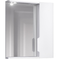 Зеркало со шкафом Jorno Moduo Slim 60 Mod.03.60/W с подсветкой Белый глянец, купить, цена, заказать, магазин, доставка, скидка, промокод, купить, цена, заказать, магазин, доставка, скидка, промокод