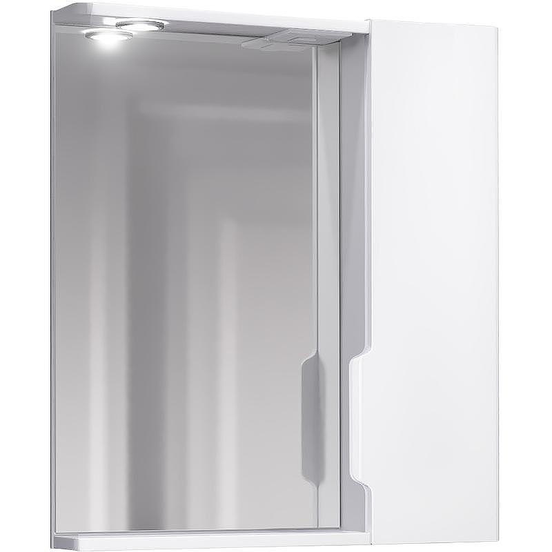Зеркало со шкафом Jorno Moduo Slim 60 Mod.03.60/W с подсветкой Белый глянец, купить, цена, заказать, магазин, доставка, скидка, промокод, купить, цена, заказать, магазин, доставка, скидка, промокод