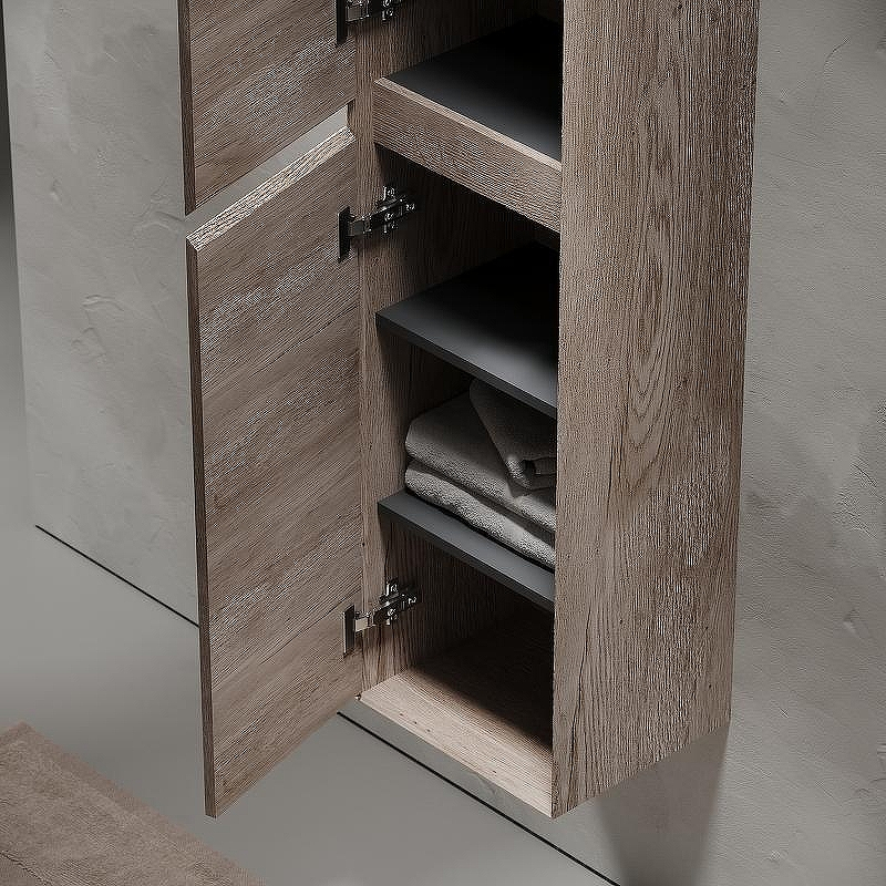 Шкаф пенал Sancos Marmi 1.0 35 PMR35EG подвесной Дуб галифакс натуральный, купить, цена, заказать, магазин, доставка, скидка, промокод, купить, цена, заказать, магазин, доставка, скидка, промокод