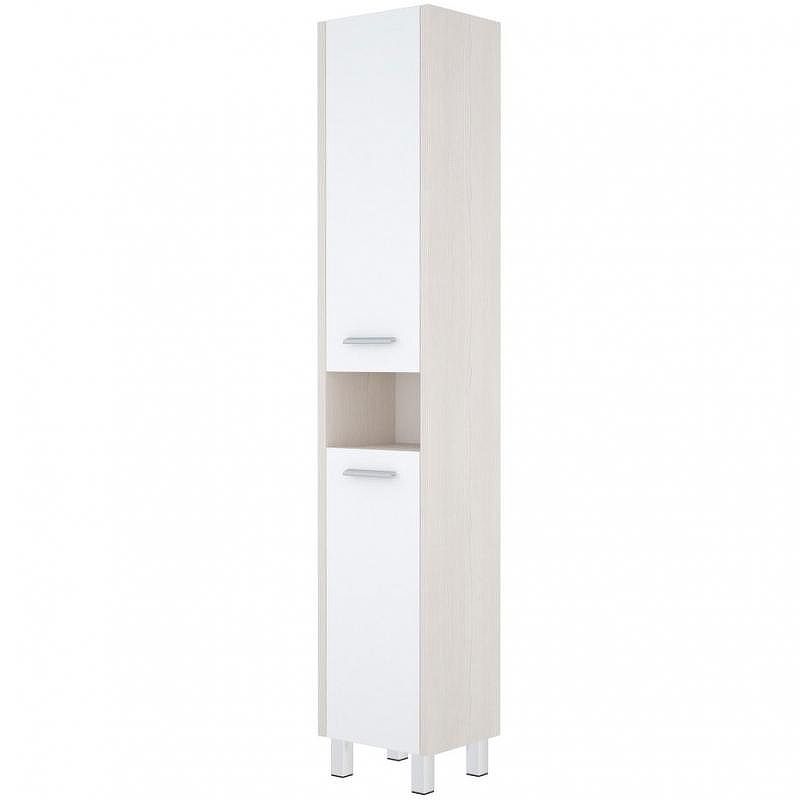 Шкаф пенал Corozo Лорена 35 SD-00000305 Лайн Белый, купить, цена, заказать, магазин, доставка, скидка, промокод, купить, цена, заказать, магазин, доставка, скидка, промокод