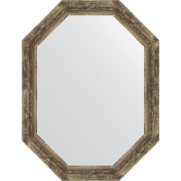 Зеркало Evoform Octagon 63x83 BY 7123 в багетной раме - Старое дерево с плетением 70, купить, цена, заказать, магазин, доставка, скидка, промокод, купить, цена, заказать, магазин, доставка, скидка, промокод