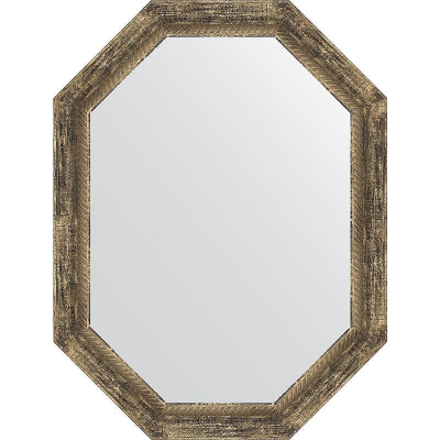 Зеркало Evoform Octagon 63x83 BY 7123 в багетной раме - Старое дерево с плетением 70