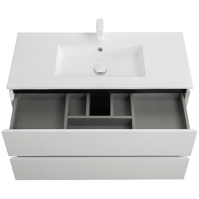 Тумба под раковину Cezares Plane 100 PLANE-1000-2C-SO-BL подвесная Bianco Lucido, купить, цена, заказать, магазин, доставка, скидка, промокод, купить, цена, заказать, магазин, доставка, скидка, промокод