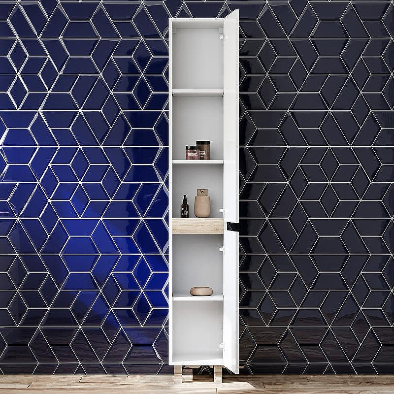 Шкаф пенал AM.PM X-Joy 30 M85ACSR0306WG Белый глянец, купить, цена, заказать, магазин, доставка, скидка, промокод, купить, цена, заказать, магазин, доставка, скидка, промокод