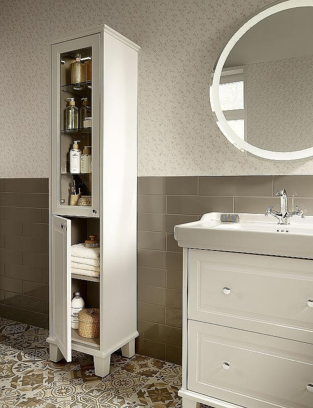 Шкаф пенал Roca Carmen 44 857137415 Сатин белый, купить, цена, заказать, магазин, доставка, скидка, промокод, купить, цена, заказать, магазин, доставка, скидка, промокод