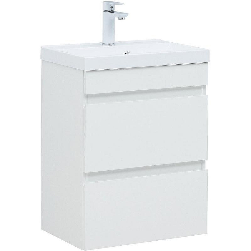 Тумба под раковину Aquanet Нота New 50 335416 подвесная Белый глянец, купить, цена, заказать, магазин, доставка, скидка, промокод, купить, цена, заказать, магазин, доставка, скидка, промокод