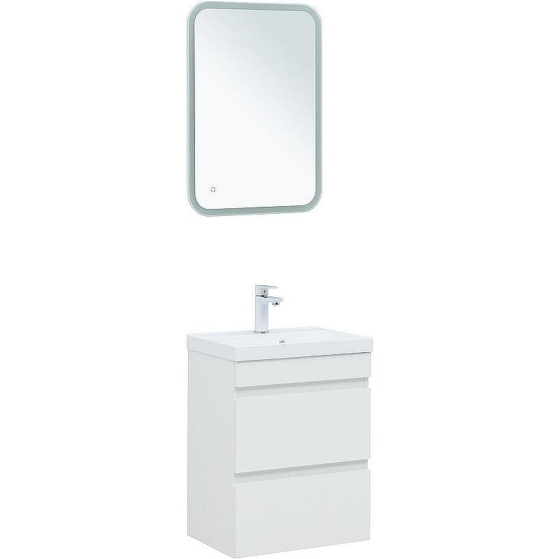 Тумба под раковину Aquanet Нота New 50 335416 подвесная Белый глянец, купить, цена, заказать, магазин, доставка, скидка, промокод, купить, цена, заказать, магазин, доставка, скидка, промокод