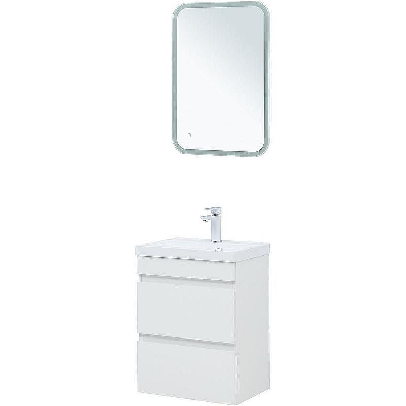 Тумба под раковину Aquanet Нота New 50 335416 подвесная Белый глянец, купить, цена, заказать, магазин, доставка, скидка, промокод, купить, цена, заказать, магазин, доставка, скидка, промокод