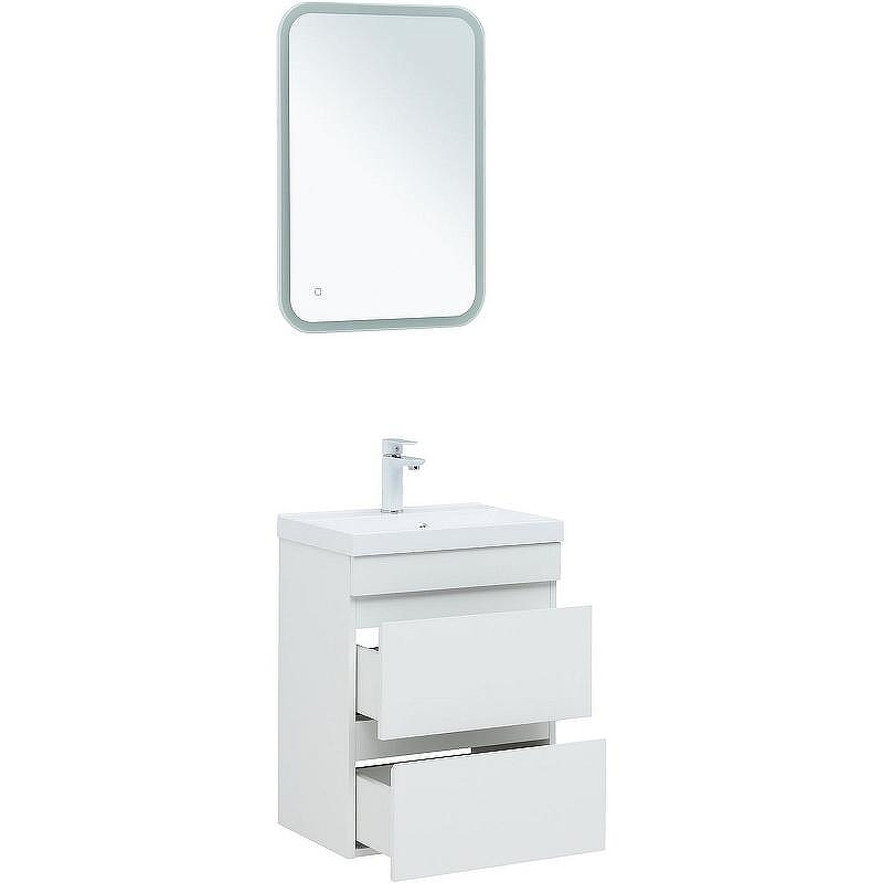 Тумба под раковину Aquanet Нота New 50 335416 подвесная Белый глянец, купить, цена, заказать, магазин, доставка, скидка, промокод, купить, цена, заказать, магазин, доставка, скидка, промокод