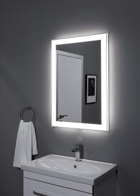 Зеркало Aquanet Алассио 100 249347 с подсветкой с сенсорным выключателем и функцией антизапотевания