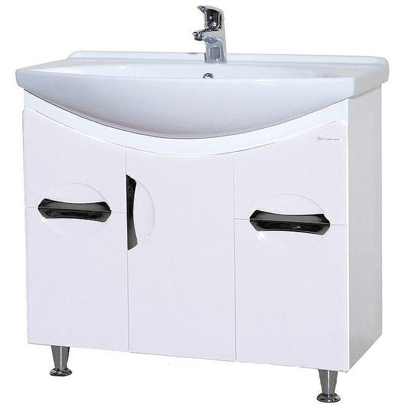 Тумба под раковину Bellezza Лагуна 85 4632114110014 Белая, купить, цена, заказать, магазин, доставка, скидка, промокод, купить, цена, заказать, магазин, доставка, скидка, промокод