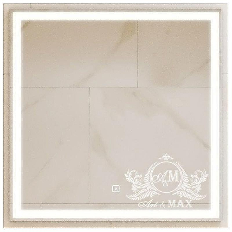 Зеркало Art&Max Monza AM-Mon-600-600-DS-F с подсветкой с сенсорным выключателем, купить, цена, заказать, магазин, доставка, скидка, промокод, купить, цена, заказать, магазин, доставка, скидка, промокод
