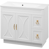 Тумба с раковиной Misty Амбра 100 УТ000009822 Белая матовая, купить, цена, заказать, магазин, доставка, скидка, промокод, купить, цена, заказать, магазин, доставка, скидка, промокод